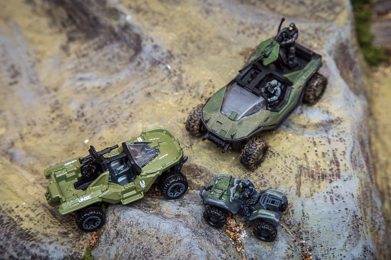 The Warthog and figures were from some Halo toy line. They’re the only ones I have in this scale and I don’t remember what the line is called.